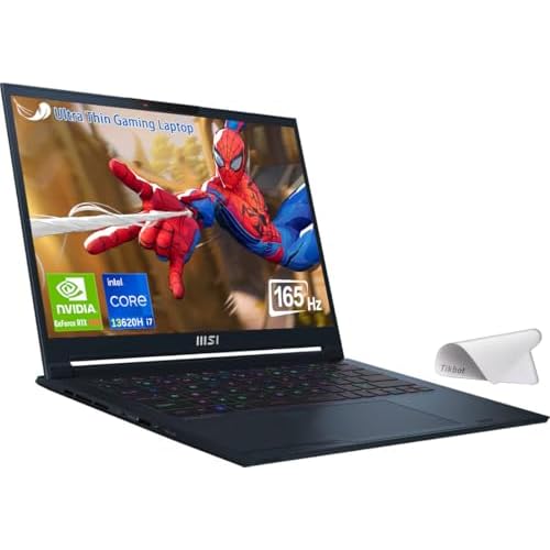 MSI Stealth 14 FHD Ultra Thin Gaming Laptop - 14 165Hz FHD-Intel Core i7-13620H - RTX 4060 - Thunderbolt 4 - wMouse pad Win 11 Home, 32GB RAM | 1TB PCIe SSD