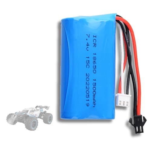 HJ 7.4V3.7x2 15C 1500mAh Li-ion SM2P Plug High Rate Battery for UDI U12A Syma S033G Q1 Borong 6088T Tianke H101 Qingsong 8019 8004 RC High Spped Toy Boat Car Plane