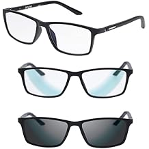 Croakies Zipline Photochromic Eyewear | UV400 Sunglass and Bluelight Protective Eyeglass For Outdoor and HEV Devices | Bundle