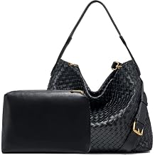 JINMANXUE Small Hand Woven Handbags for Women Shoulder Crossbody Bag Purses Cassual Top Handle Bags Hobo Curved Tote Bag