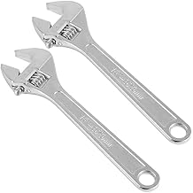 HOIGON 2 PCS 15 Inch Adjustable Wrench, Heavy Duty Crescent Wrenches with Wide Jaw and Ergonomic Handle for Machine Maintenance