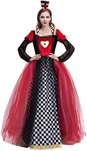 IBTOM CASTLE Women Halloween Dresses - Adult Cosplay Dance Clothes with Crown Fancy Dress Up Photoshoot Birthday Party