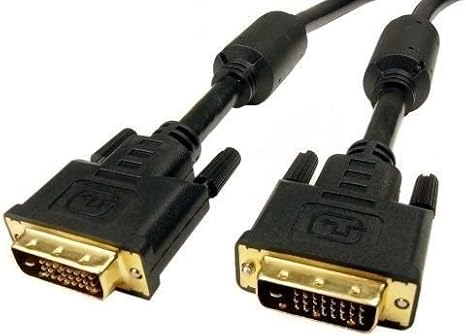 AYA 15Ft (15 Feet) DVI-I Dual Link (24+5) Male to Male Digital/Analog Video Cable w/Ferrites