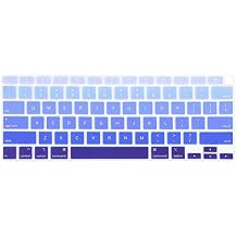 Se7enline Compatible with MacBook Air Keyboard Cover 13 inch 2018/2019/2020/2021/2022/2023/2024 Soft Protector for MacBook Air 13-Inch Touch ID M1 A2337/A2179 US Layout, Gradient Blue