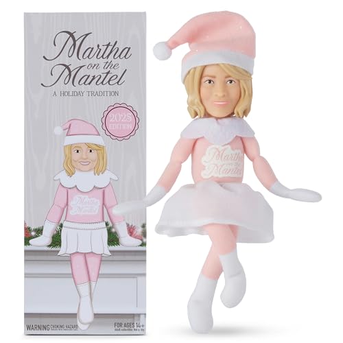 Martha Stewart Martha on The Mantel - 2025 Edition, 12 Christmas Figurine, Holiday Collectible Decor, Secret Santa Collectible, Stocking Stuffer Gift for Men and Women