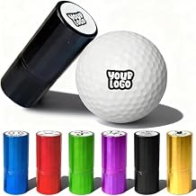 MZU Golf Ball Stamp - Self-Inking Marker - Quick-Dry Permanent Marking Tool, No Leaks or Refills, Reusable & Waterproof Golfing Stamper - Ideal Gift for Golfers, Dads, Retirement