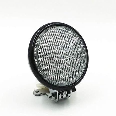 5" Led Motorcycle Headlight Head Lamp Light for Harley Honda Kawasaki Suzuki Yamaha Cafe Racer Vintage Cruiser Chopper Retro Bobber CB Old School Custom (Black/Clear)