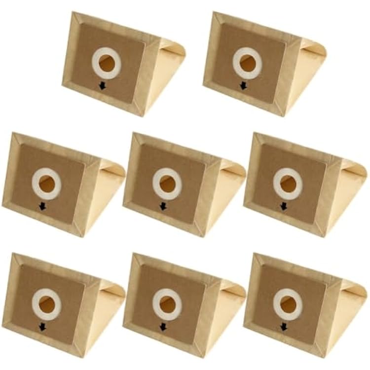 Vacuum Bags For Bush VCB35B15C1J7W-70 for VYTRONIX RBC02 BC-402, BC-501 Argos Value VC-401 VC-402 Wet and Dry Vacuum Cleaner Paper Collection Bags Spare Parts8 PACK