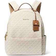 Michael Kors Sable Medium Backpack, Gold-Tone Hardware/Vanilla/Acorn