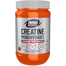 NOW Foods Sports Nutrition, Creatine Monohydrate Powder, Mass Building*/Energy Production*, 21.2-Ounce