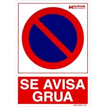 Wolfpack 15050560 Poster No Parking Tow Call, 30 x 21 cm