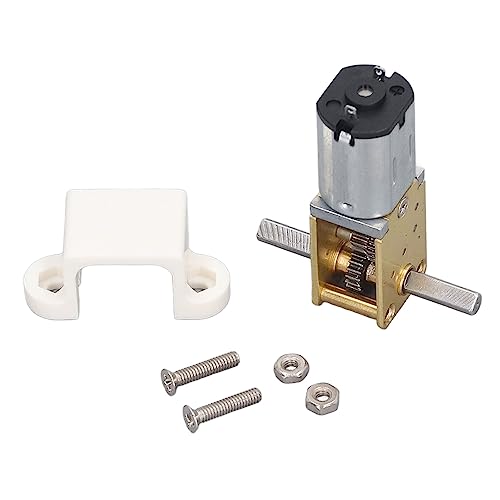 DC 3V 15RPM Micro Speed Reduction Motor with Full Metal Gearbox 0.15A Electric Gear Box Motor for DIY RC, Robots, and More