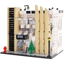City Office Building Block Set, Streetview City Modular Building Brick 1499 PCS MOC Architecture Model Collectible Display Kit
