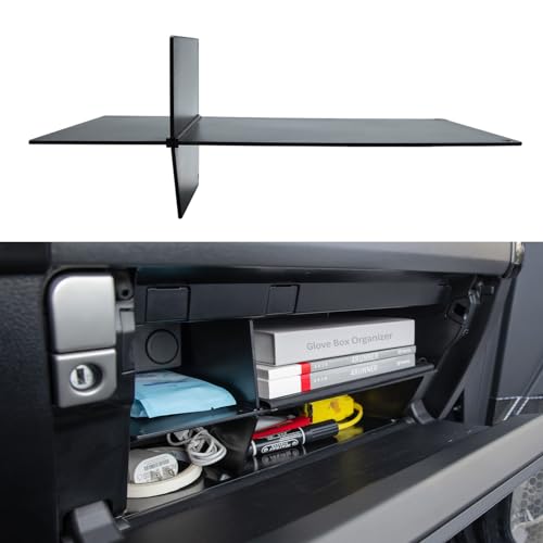 JDMCAR Compatible with Toyota 4Runner Accessories 2010-2023 2024 Glove Box Organizer and GX 460 2010-2023,Insert ABS Black Materials 4-Runner Compartment Tray