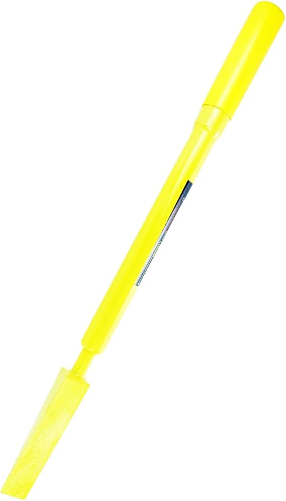 Manual Log Splitter, Slide Hammer Kindling Splitter for Firewood | Heavy-Duty Steel Construction with Comfort Grip Handle, Ideal for Outdoor Fireplaces & Camping, Safety Yellow