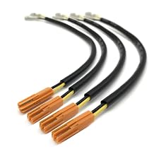 4Pcs 22.5cm/8.86in Motorcycle Light Line Compatible with Honda CBR125R 600 650F JC34 CBR1000 Turn Signals Connector Semaphore Adapter Blinker Indicators Wire Plug (4Pcs)