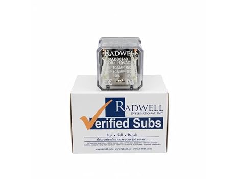 RADWELL Verified Substitute 35892F200SUB 10A 2PDT OCTAL Relay- Replaces TYCO PN: 35892F200, Relay - 110VDC