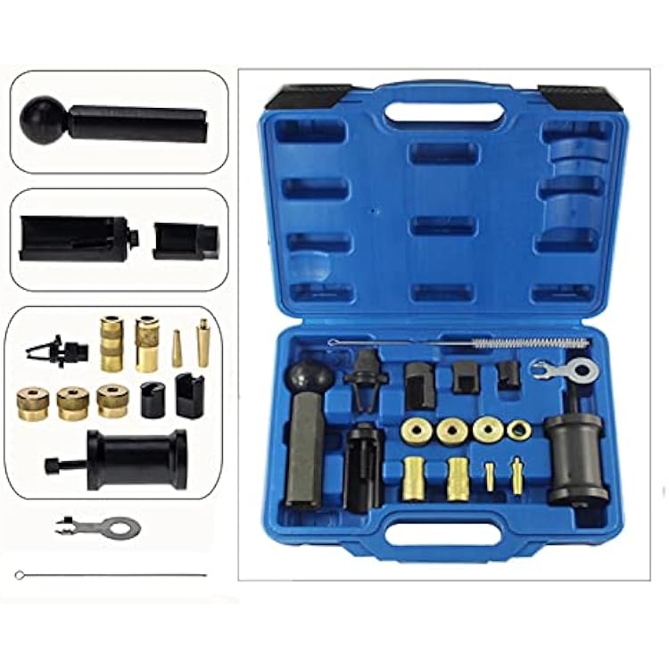 Hydraulic Tools, 18Pcs Injector Puller Removal Installer Tool Set For VAG VW A-udi Seat Sk-oda 1.4 1.6 1.8 2.0 V6 V8 FSI Petrol,Easy operation