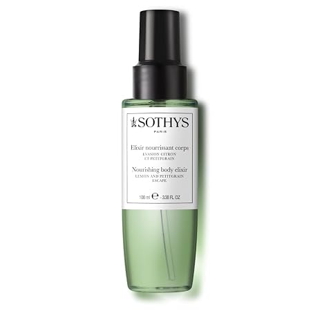 SOTHYS Nourishing Body Elixir, Lemon & Petitgrain Escape | Hydrating Perfumed Body Oil with Vitamin E & Sunflower