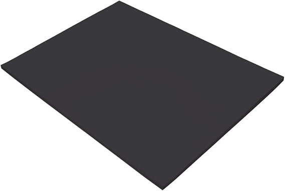 Tru-Ray Construction Paper, 50% Recycled, 18" x 24", Black, 50 Sheets