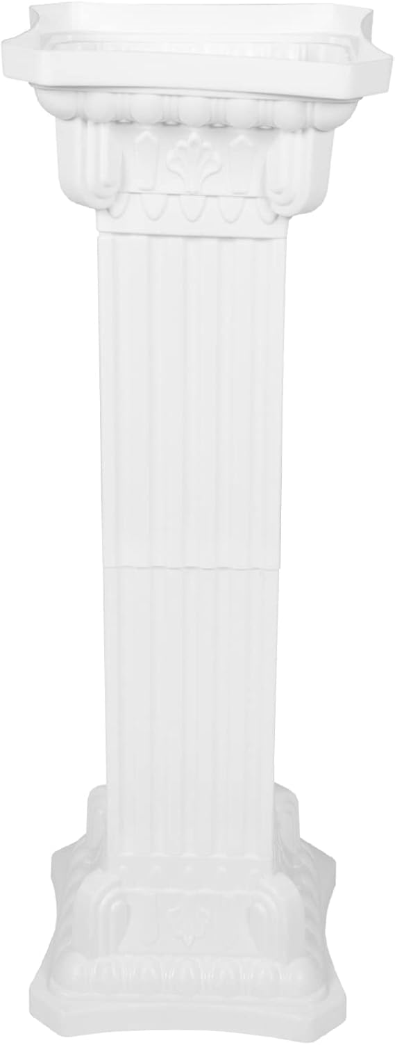 Roman Pillar Column Plastic Figurine Sculpture Wedding Flower Vase Stand Road Leads Tall Candle Holders for Wedding Party Dinner Event Decor