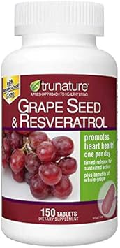 Trunature Grape Seed and Resveratrol Softgels, 250-Count