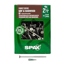 #8 x 2-1/2" Interior Trim Head Cabinet Specialty MDF (154 pcs) T20+ T-Star Plus Zinc