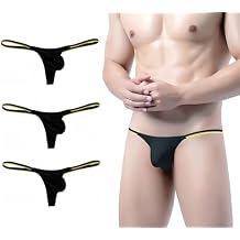 Men's Low-Rise Gstring Trendy Silk Touch Thong Elastic Comfort, Sexy Bikini Design