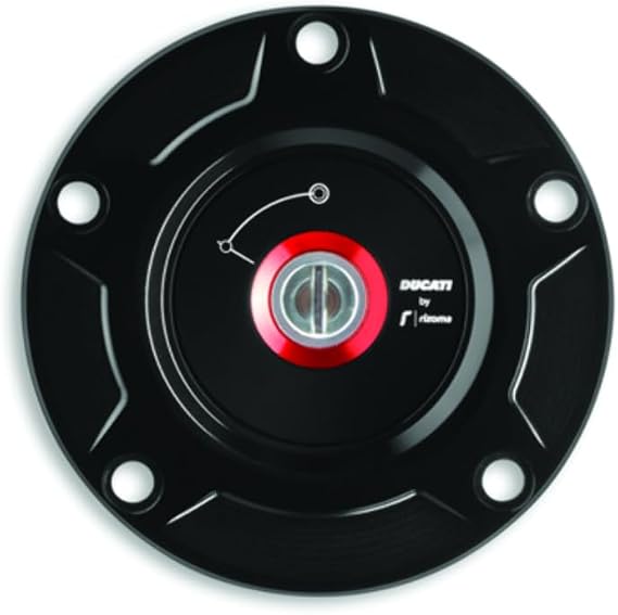Ducati Billet Aluminum Tank Cap for Panigale,Streetfighter V4 (Black) 97780051BA