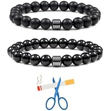 2 PCS Smoking Cessation Bracelet for Men Women Quit Smoking Bracelet Men Anti Smoking Bracelet Lymphatic Drainage Lymph Nodes Acupressure Protection Bracelets Anxiety Stress Relief Gifts