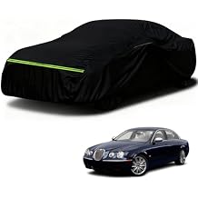 Waterproof Car Cover Compatible with 1999-2008 Jaguar S-Type, 6 Layers All Weather Classic Car Covers with Inner Cotton&Zipper Door and Windproof Bnads for Snow Rain Dust Protection