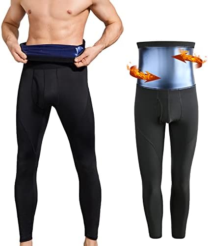 Sauna Short Pants for Men Workout Compression Sweat Shorts Tummy Control Shapewear High Waist