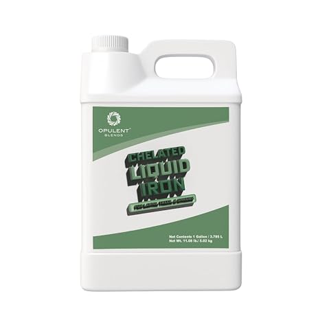 Chelated Liquid Iron (1 Gallon) - Liquid Chelated Iron for Lawns, Trees, and Shrubs - 6.5% Iron - EDTA Free - Made in The U.S.A