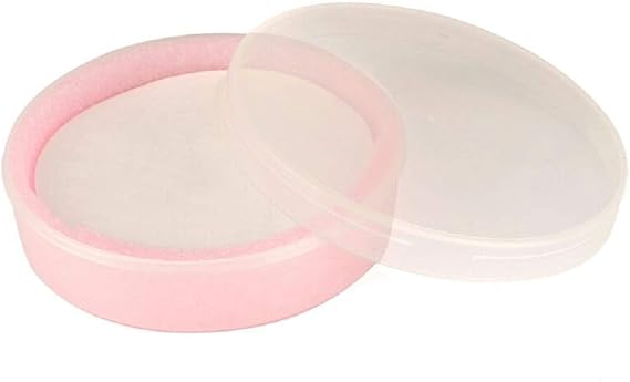 Silicon Wafer Box - 6 inch Wafer Carrier for 25 pcs 6" 150mm Silicon Wafers,including Container, Cover,ESD PU Sponge & Separator Paper
