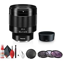 Tokina ATX-M 85mm f/1.8 FE Lens for Sony E + Filter Kit + Cleaning Kit + Lens Cap