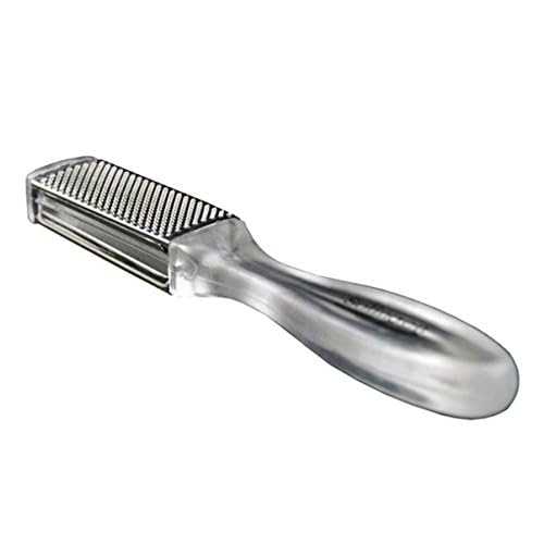 AnHua Pedicure Foot File Callus Rasp Scrubber Hard Dead Rough Skin Callus Remover Reducer 2 Sides Clear Handle