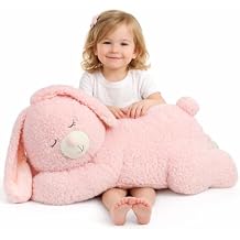 Large 31.5" Bunny Stuffed Animal, Giant Easter Plush Bunny, Jumbo Soft Rabbit Toy Birthday Party Gifts for Kids Girls Boys