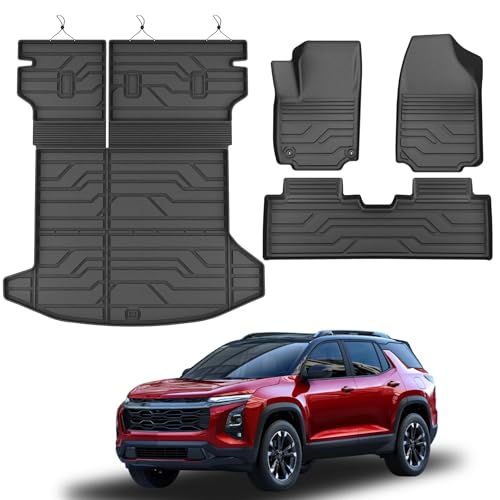 KARPAL Floor Mats for 2025 2026 Chevy Equinox Only Gas & GMC Terrain, All-Weather TPE Custom Fit Floor Liners Chevrolet Car Accessories