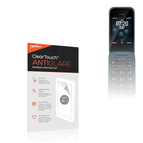 BoxWave Screen Protector Compatible with Nokia 2780 Flip - ClearTouch Anti-Glare 2-Pack, Anti-Fingerprint Matte Film Skin