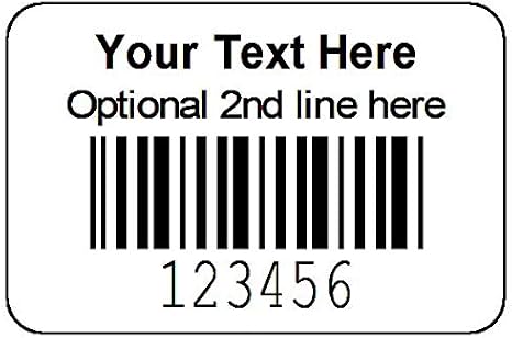 1000 Roll 1-1/2" x 1" Printed Serial Number Bar Code Labels - Sequential Barcode Stickers - Consecutive Number - Custom Printed