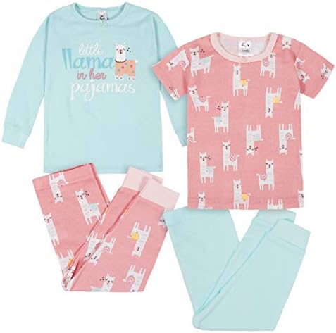 4-Piece Boys Dino Snug Fit Pajama Set