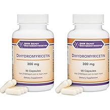 Dihydromyricetin (DHM) (Hovenia Dulcis Extract) Supplement for Liver Support (Naturally Obtained from The Oriental Raisin Tree) 90 Capsules 300mg Analysis (Pack of 2)