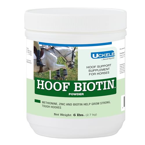 Uckele by SmartEquine Horse Biotin Powder | Hoof Supplement for Horses | Biotin for Horses | Includes Zinc and Methionine | 6 lb Bucket