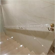 Indoor Hallway Loft Clear Acrylic Stairs Handrail, Non-Slip Transparent Wall Mount Staircases Banisters Support Rod, Stairs Guardrail Complete Kit(Size:1.64ft/50cm)