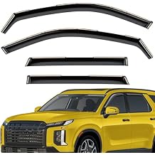 Extra Durable Window Deflectors in-Channel Window Visors Rain Guards Fit for Hyundai Palisade 2020-2025, Sun Visors, Wind Vent for Shades, Exterior Car Accessories - 4pcs. AG0138