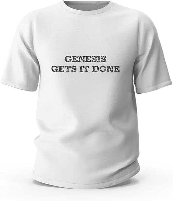 Men's Funny T-Shirts Genesis Gets It Done T-Shirt Sarcastic Shirts Graphic Tees
