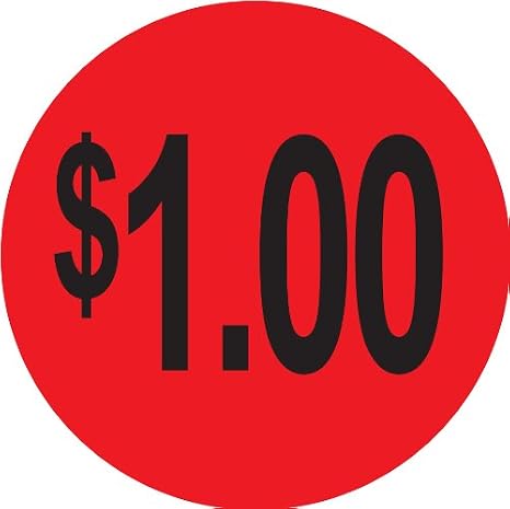 $1.00 Labels. 5,000 Labels. PromoTouch Compatible