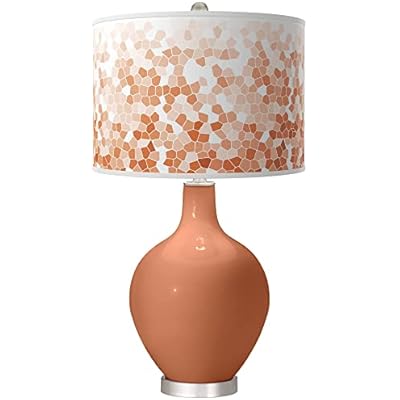 Color  Plus Baked Clay Mosaic OVO Table Lamp