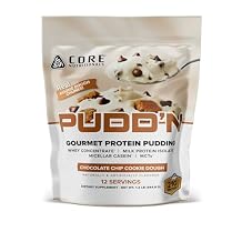 Core Nutritionals Pudd'n, Instant Protein Pudding Mix, 20G Protein, 17 Servings (Cookie Dough, 1.2 lb)