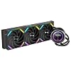 SAMA Q60 360mm AIO Liquid CPU Cooler, 2.8" LCD Display, Quiet FDB PWM Fans, High-Performance Pump, Intel LGA 1700/1851/1200/115X/2011/1366 & AMD AM5/AM4 Compatible Black